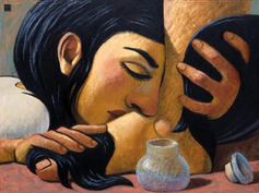 Mary anoints jesus feet